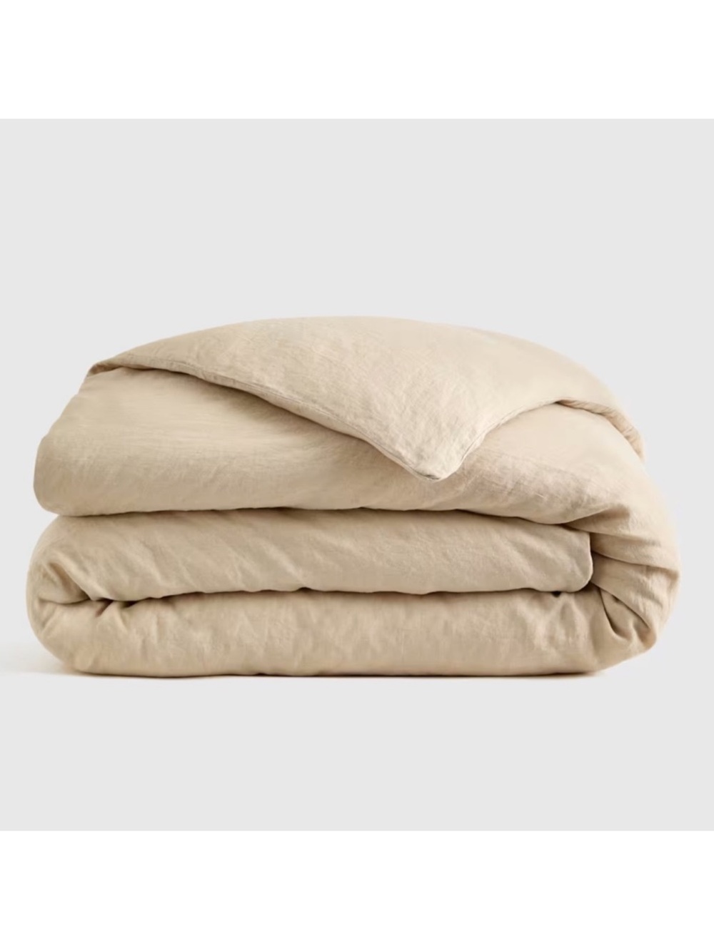 QUINCE European Linen Duvet Cover King/Cal King Oat 0545